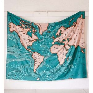 Urban Outfitters world map tapestry